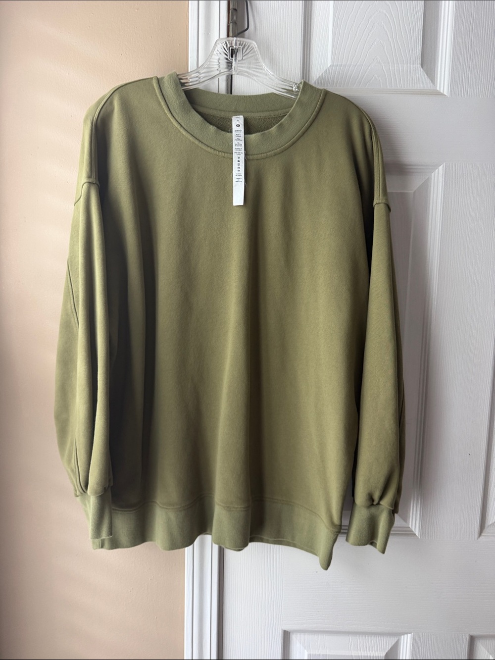 lululemon athletica Olive Green Crewneck Sweatshirt